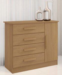 Cômoda Firenze Cinamomo 4 Gavetas e Sapateira Larg. 1.10m - D Doro