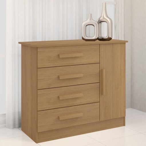 Cômoda Firenze Cinamomo 4 Gavetas e Sapateira Larg. 1.10m - D Doro
