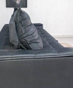 Sofá Retrátil Reclinável Atenas 2.90m Veludo Cinza 814 D33 e Molas Ensacadas