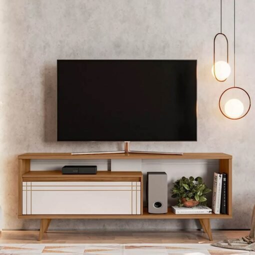 Rack Bancada NT 1315 Freijó/Off TV até 60 polegadas Larg. 1.63m - Notável
