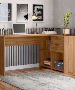 Mesa Office NT 2060 Freijó 2 Gavetas Larg. 2.00m - Notável