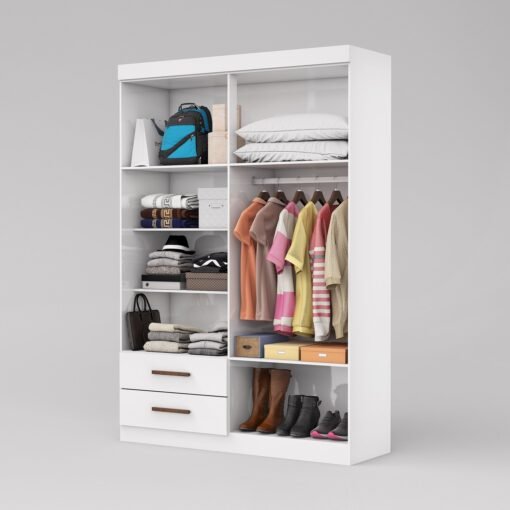 Guarda-Roupa 4 Portas Hércules 1,185 m (Sem Espelho) Cinamono - CARIOCA MÓVEIS - Imagem 3