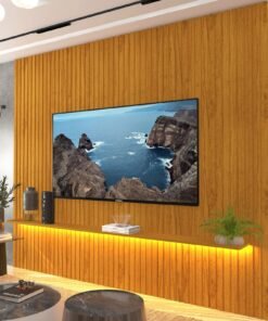 Painel até 85" Nobre Ripado 230 Naturale - GELIUS