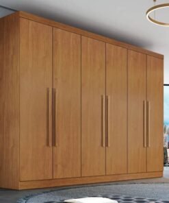 Guarda-Roupa Casal 6 Portas Larg. 2.70m Genova Nature Bianchi