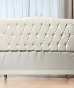 Cabeceira Queen Andreza Suede Branco – MARCENARIA RONALDO