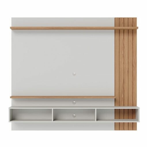 Home Suspenso Juriti Larg. 1.80m para TV até 70 Polegadas Off White/Freijó Colibri - Imagem 2