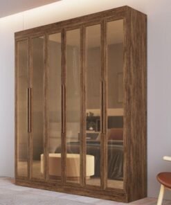 Guarda-Roupa 6 Portas Reflecta San Diego 26900 1,80 m Castanho – DORIPEL