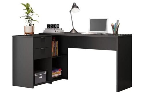 Mesa Office NT 2060 Preto 2 Gavetas Larg. 2.00m - Notável - Imagem 3