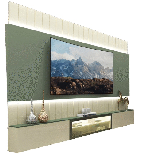 Home Suspenso até 85″ Soberano Reflecta 260 Off White/Verde Floresta – GELIUS - Imagem 2