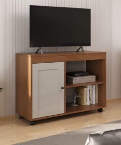 Rack até 42" Sampa Cinamono/Off White - ARTELY