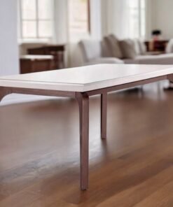 Mesa Londrina 180 Canto Reto Café/Off White - RUFATO