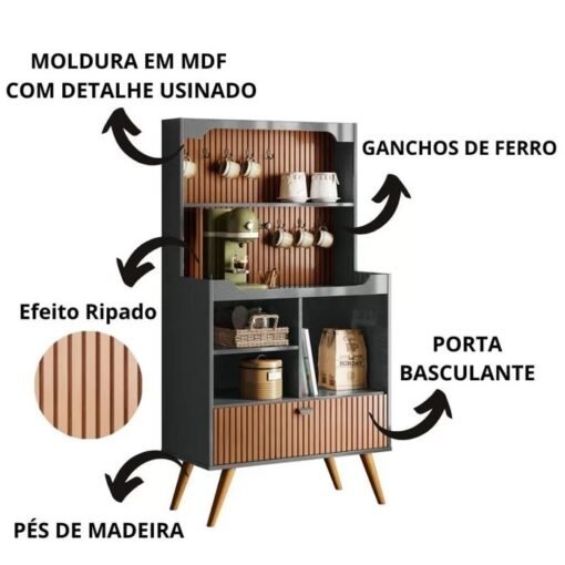 Cantinho do Café Rubi Cinza/Tauari Ripado - LUKALIAM - Imagem 4