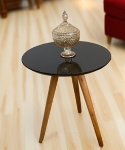 Mesa Lateral Athenas 50 Mel/Preto - SPARTA MÓVEIS