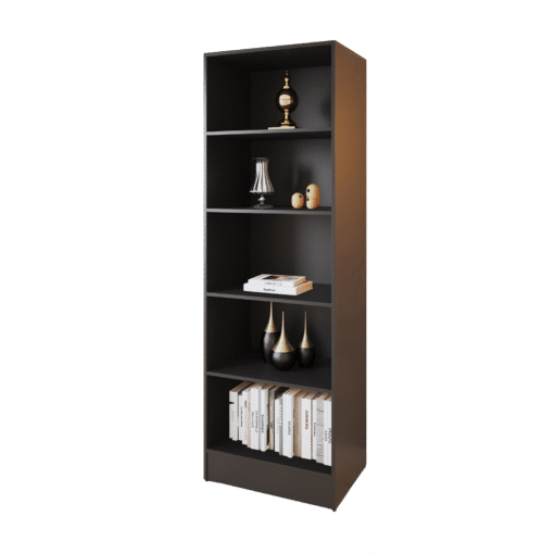Multiuso Biblioteca Mirage Preto - VIERO MÓVEIS - Imagem 2