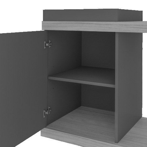 Rack Bar até 60" Madrid Pinho/Off White - ARTELY - Imagem 4