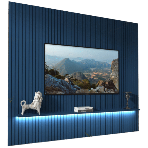 Painel até 85″ Nobre Ripado 230 Azul – GELIUS - Imagem 4