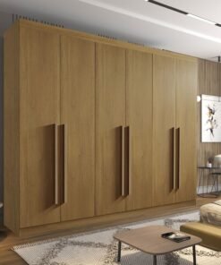 Roupeiro Casal Da Vinci Plus Cinamomo 6 Portas 6 Gavetas 100% MDF Larg. 2.75m - D Doro