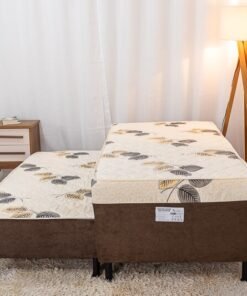 Cama Solteiro Unibox C/ Cama auxiliar Sonho Bom Marrom - Nosso Sonho