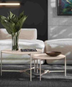 Mesa de Centro Prisma Off White - EJ MÓVEIS