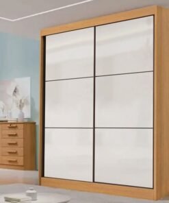 Roupeiro Santorini Cinamomo/Off 2 Portas Larg. 1.85m 100% MDF - D Doro