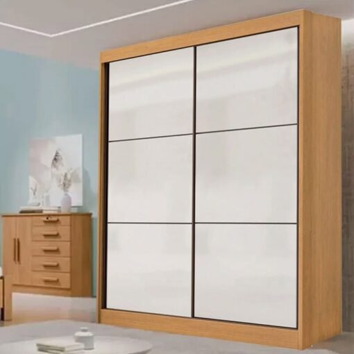 Roupeiro Santorini Cinamomo/Off 2 Portas Larg. 1.85m 100% MDF - D Doro