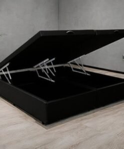 Base Box Queen Baú Corino Preto – ALTO NÍVEL CAMAS E COLCHÕES