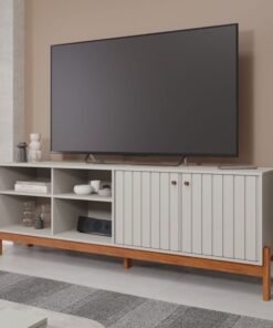 Bancada até 70" Holanda Off White/Cinamono - PERMÓBILI