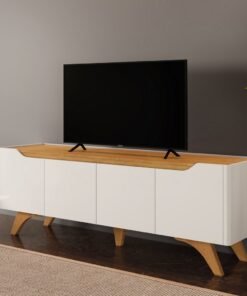 Rack até 75″ Atenas 1.8 Off White/Naturale – MAVAULAR