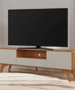 Rack até 75" Sinus Naturale/Off White - MAVAULAR