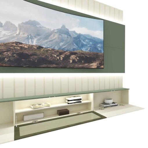 Home Suspenso até 85″ Soberano Reflecta 230 Off White/Verde Floresta – GELIUS - Imagem 3