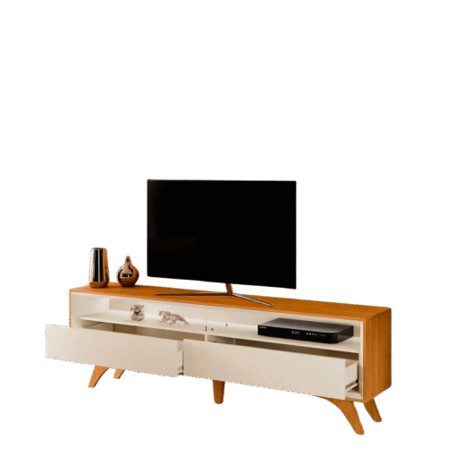 Rack até 75" Viena Naturale/Off White - MAVAULAR - Imagem 4