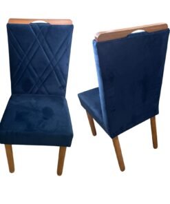 Kit 2 Cadeiras Olga Cinamono Azul – UAI DECOR