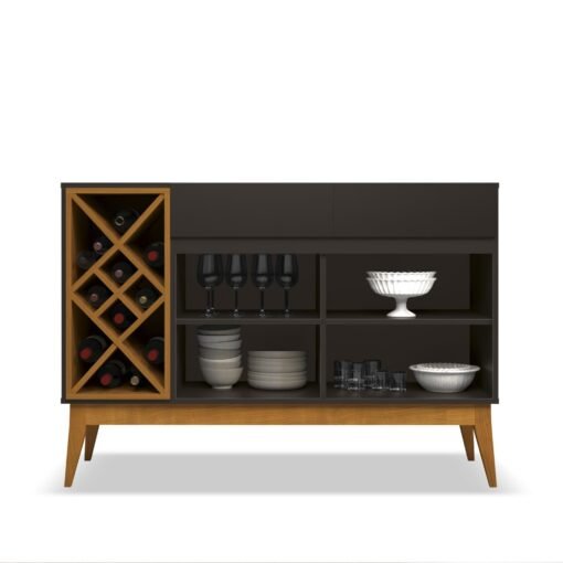 Buffet Petrus/Passion Off White/Cedro - EDN MÓVEIS - Imagem 4