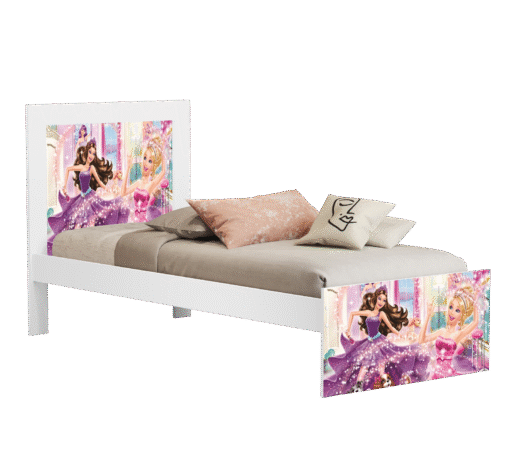 Cama Solteiro Marina (Menina) Barbie 004 - MADEC/VJ MÓVEIS - Imagem 2