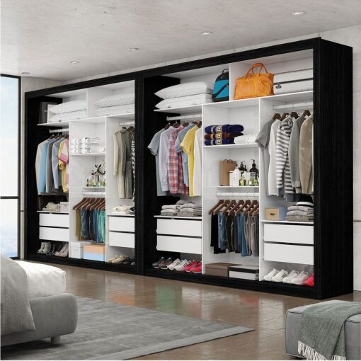 Closet Veneza/Clara/Berlim Plus Preto – CARIOCA MÓVEIS - Imagem 3