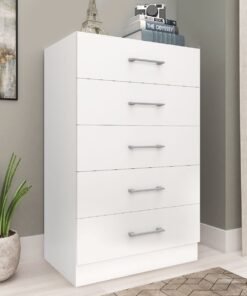 Cômoda 5 Gavetas Aruba Branco - FELLICCI