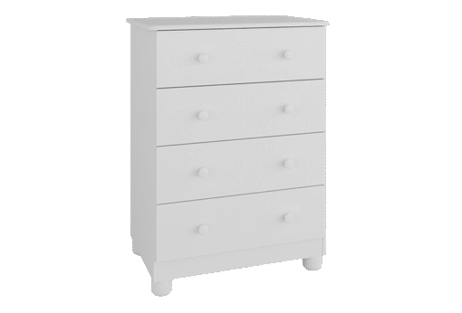 Cômoda Junior New Simples Branco Brilho - PEROBA MÓVEIS - Imagem 2