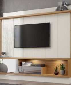 Home até 65" Vênus TB179E Off White/Freijó - DALLA COSTA