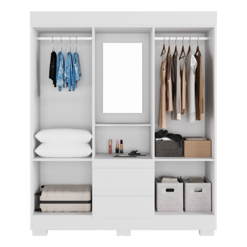 Guarda-Roupa Capelinha Isabely 1,491 m Branco - ACP MÓVEIS - Imagem 2