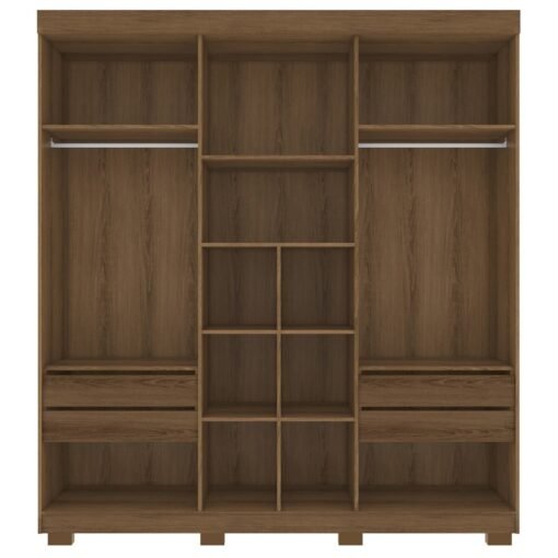 Guarda-Roupa (4 Gavetas) Porto Bello New 2,007 m Mel - RUD RACK - Imagem 3