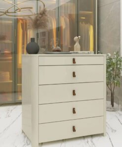 Cômoda Ilha Innova 5 Gavetas Off White - Gelius