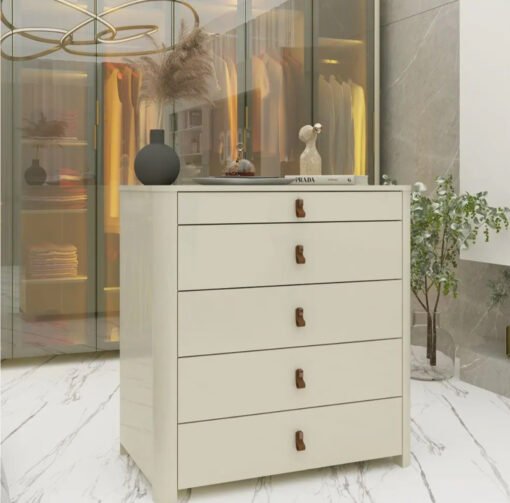Cômoda Ilha Innova 5 Gavetas Off White - Gelius