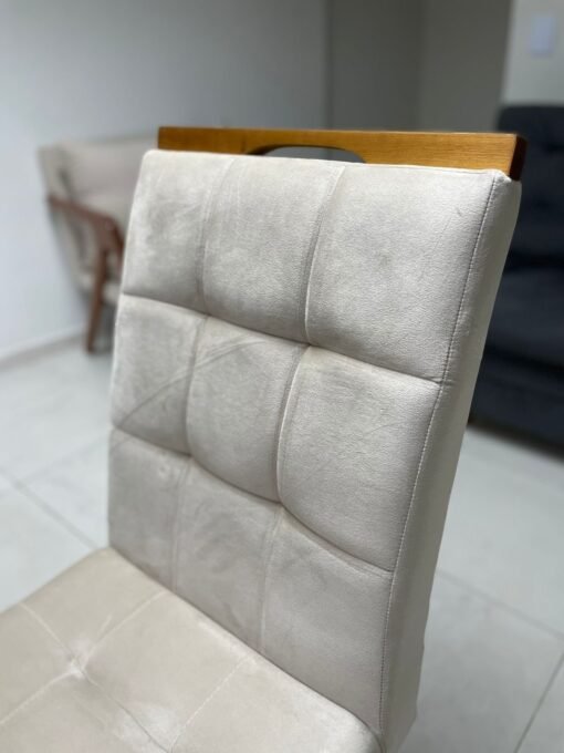 Kit 2 Cadeiras Lara Mel/Bege– HR MOVELARIA - Imagem 5