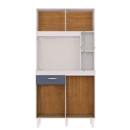 Kit Cozinha Duda 0,90 Damasco/Off White - POQUEMA - Imagem 3