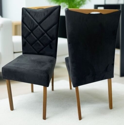 Kit 2 Cadeiras Malu Nature Preto – CLEFATOS DECOR