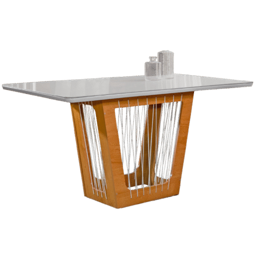 Mesa Marselha 170 Cinamono/Off White – CEL MÓVEIS - Imagem 2