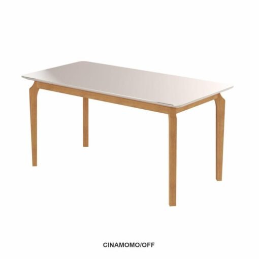 Mesa Alegra 120 Cinamono/Off White - JCM MOVELARIA - Imagem 3