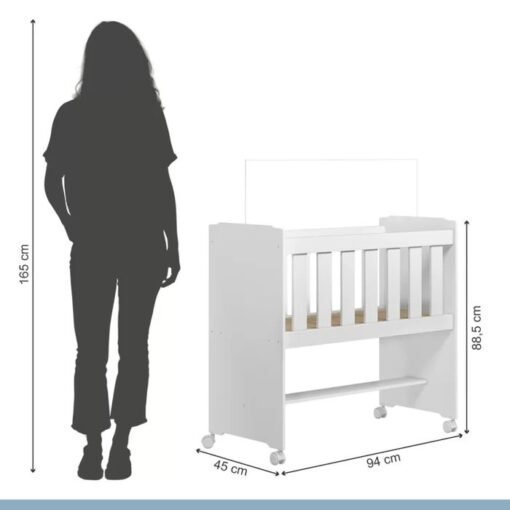 Miniberço Multifuncional Rubi Branco - TIGUS MÓVEIS - Imagem 7