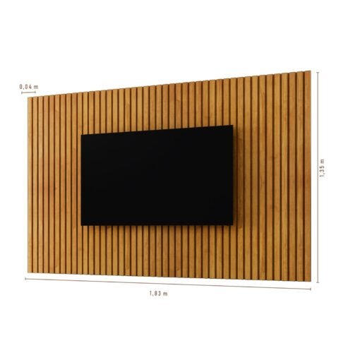 Painel Ripado até 75" Versátilis 1,82 m Naturale - MAVAULAR - Imagem 5