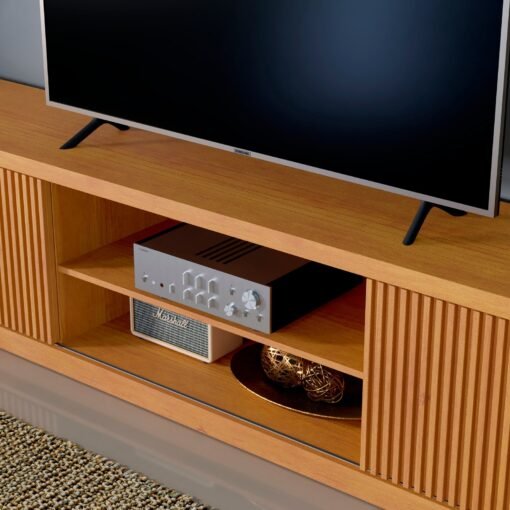 Rack até 75" Arezzo Ripado/Naturale - MAVAULAR - Imagem 4